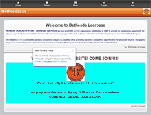 Tablet Screenshot of bethesdalacrosse.org
